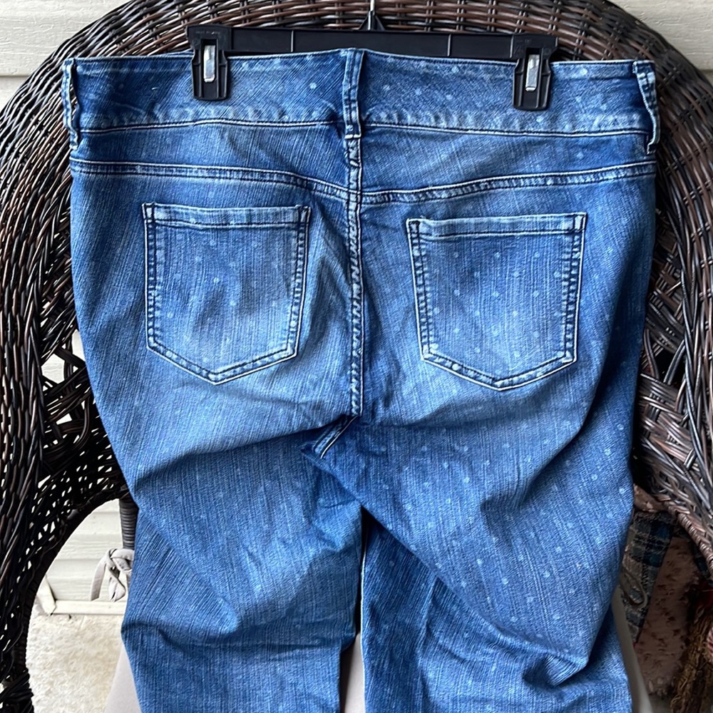Torrid Medium Blue Dot Print Jeans 18XT - Picture 5 of 10